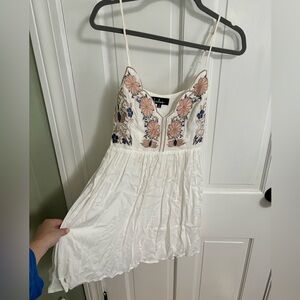 Lulus embroidered mini dress